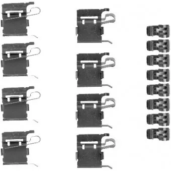 Kit d'accessoires, plaquette de frein à disque METZGER 109-1748
