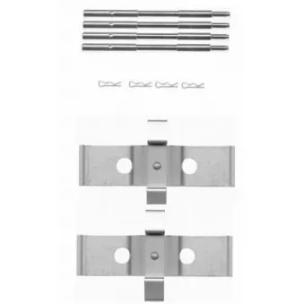 Kit d'accessoires, plaquette de frein à disque HELLA PAGID [8DZ 355 203-561]