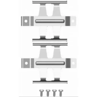 HELLA PAGID 8DZ 355 204-121 - Kit d'accessoires, plaquette de frein à disque