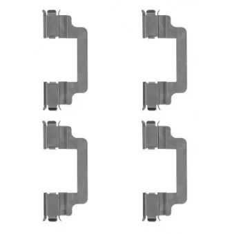 Kit d'accessoires, plaquette de frein à disque HELLA PAGID 8DZ 355 204-731