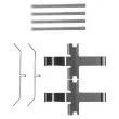 Kit d'accessoires, plaquette de frein à disque HELLA PAGID [8DZ 355 204-961]