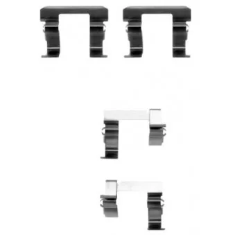 HELLA PAGID 8DZ 355 205-011 - Kit d'accessoires, plaquette de frein à disque