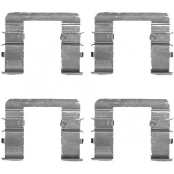 HELLA PAGID 8DZ 355 205-061 - Kit d'accessoires, plaquette de frein à disque