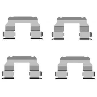 HELLA PAGID 8DZ 355 205-091 - Kit d'accessoires, plaquette de frein à disque