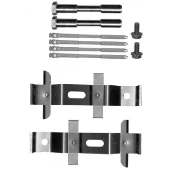 HELLA PAGID 8DZ 355 205-511 - Kit d'accessoires, plaquette de frein à disque