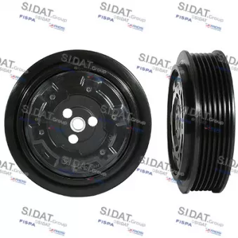 SIDAT 2.1250 - Embrayage magnétique, pour compresseurs de climatisation