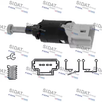 Interrupteur des feux de freins SIDAT OEM 453440