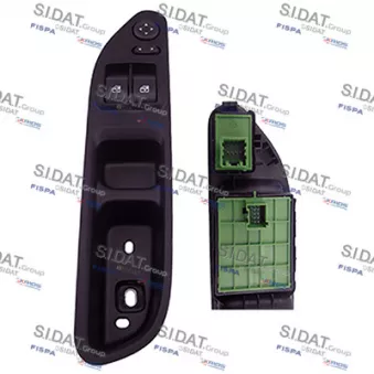 SIDAT 5.145284 - Interrupteur, lève-vitre avant gauche