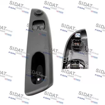 Interrupteur, lève-vitre avant gauche SIDAT [5.145523]