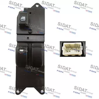 SIDAT 5.145531A2 - Interrupteur, lève-vitre avant gauche