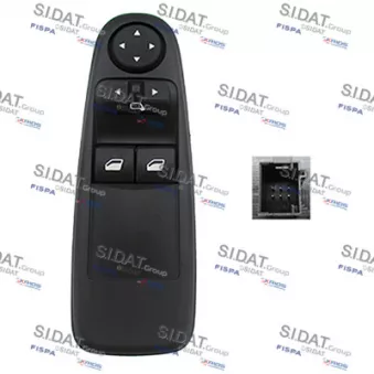 SIDAT 5.145588 - Interrupteur, lève-vitre avant gauche