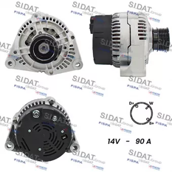 Alternateur SIDAT OEM A0091545802