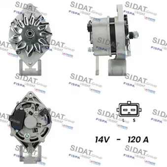 Alternateur SIDAT A12BH1127A2 pour PEUGEOT 508 1.6 THP - 163cv