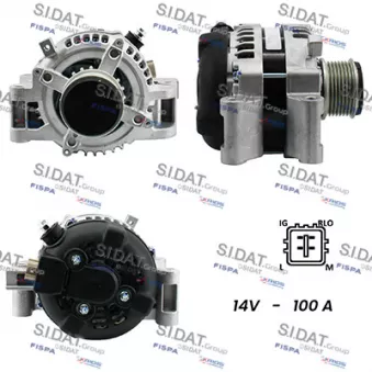 Alternateur SIDAT A12DE0072A2 pour TOYOTA AVENSIS 2.0 D - 126cv