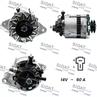 Alternateur SIDAT A12HY0332A2 pour KIA RETONA 2.0 TD - 83cv
