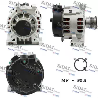Alternateur SIDAT OEM A101543902