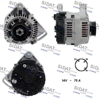 Alternateur SIDAT OEM 7700876198