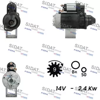 SIDAT S12BH0305A2 - Démarreur