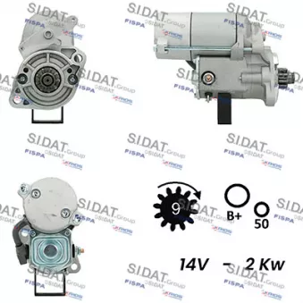 SIDAT S12DE0296A2 - Démarreur