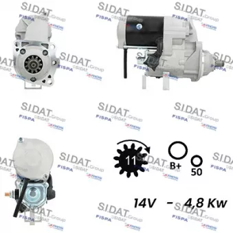 SIDAT S12DE0706A2 - Démarreur