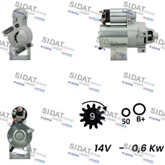 SIDAT S12DR0375A2 - Démarreur