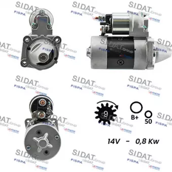 Démarreur SIDAT OEM 127908000AX