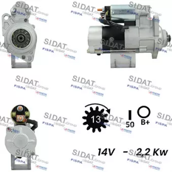 SIDAT S12MH0413 - Démarreur