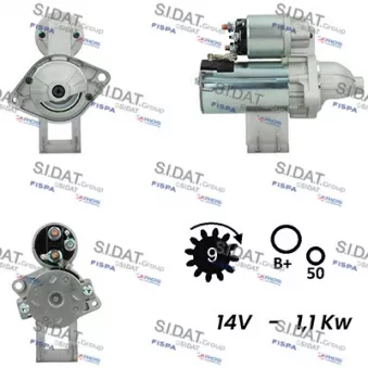 SIDAT S12VA0033 - Démarreur