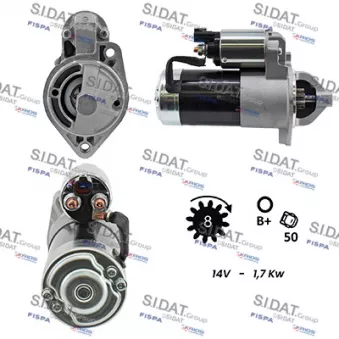 SIDAT S12VA0086 - Démarreur