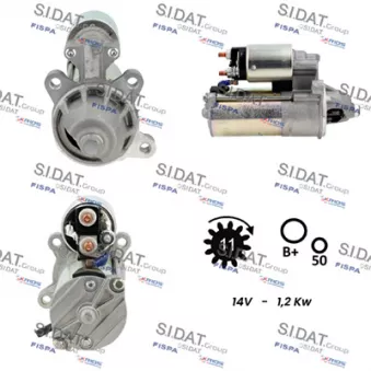 SIDAT S12VS0696 - Démarreur