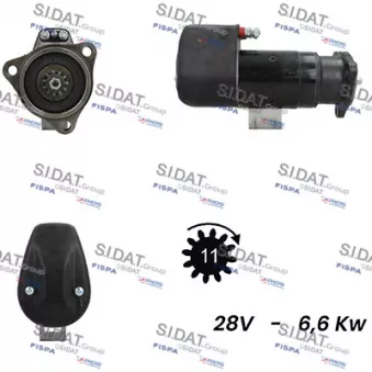 Démarreur SIDAT S24BH0041A2 pour IVECO TURBOSTAR 190-36 - 360cv