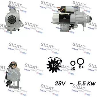 Démarreur SIDAT S24MH0110A2 pour MAN F90 FM 330 - 330cv