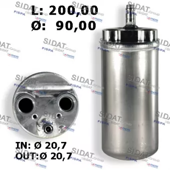 Filtre déshydratant, climatisation FISPA 13.2314 pour MERCEDES-BENZ MK 1.9 DCI - 107cv