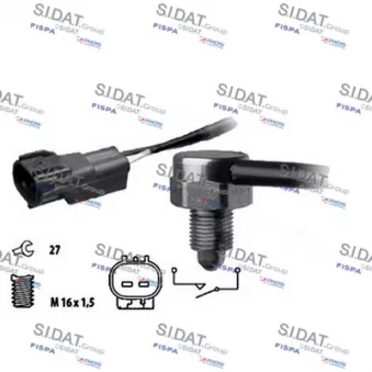 Contacteur, feu de recul FISPA [3.234261]