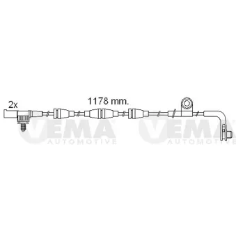 Contact d'avertissement, usure des plaquettes de frein VEMA OEM SEM000024