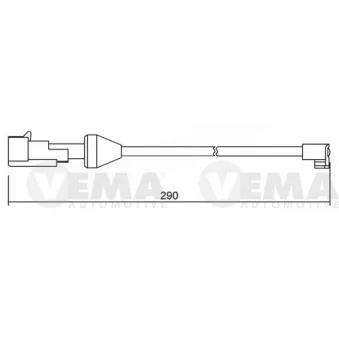 Contact d'avertissement, usure des plaquettes de frein VEMA OEM 2991854