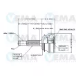 VEMA 18223 - Embout de cardan avant (kit de réparation)