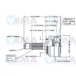 VEMA 18287 - Embout de cardan avant (kit de réparation)