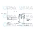 Embout de cardan avant (kit de réparation) VEMA [18452]
