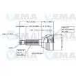 VEMA 18497 - Embout de cardan avant (kit de réparation)