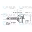 VEMA 18498 - Embout de cardan avant (kit de réparation)