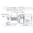 Embout de cardan avant (kit de réparation) VEMA [18516]
