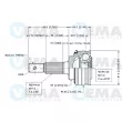 VEMA 18563 - Embout de cardan avant (kit de réparation)