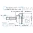 VEMA 18570 - Embout de cardan avant (kit de réparation)