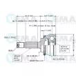 VEMA 18596 - Embout de cardan avant (kit de réparation)
