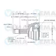 Embout de cardan avant (kit de réparation) VEMA [18612]
