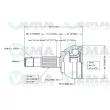 VEMA 18617 - Embout de cardan avant (kit de réparation)