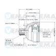 VEMA 18632 - Embout de cardan avant (kit de réparation)