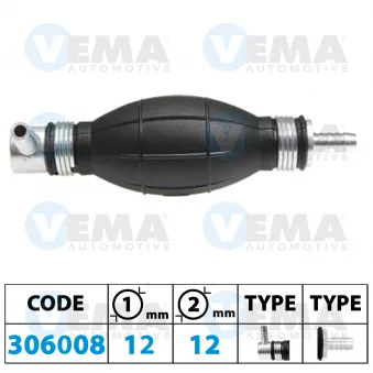 VEMA 306008 - Pompe, préalimentation de carburant