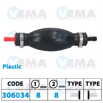 VEMA 306034 - Pompe, préalimentation de carburant